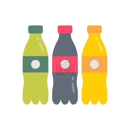 Ilustración de Icono de Bebidas Carbonatadas en vector. Logotipo - Imagen libre de derechos