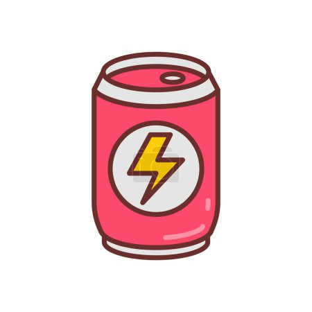 Ilustración de Energía Bebidas icono en el vector. Logotipo - Imagen libre de derechos