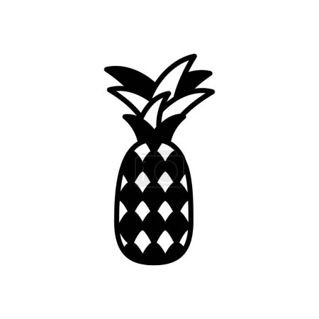 Téléchargez les illustrations : Icône ananas dans le vecteur. Logotype - en licence libre de droit