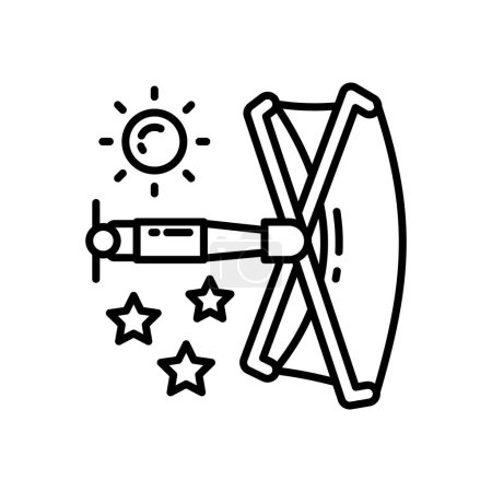 Ilustración de Icono de vela solar en vector. Logotipo - Imagen libre de derechos