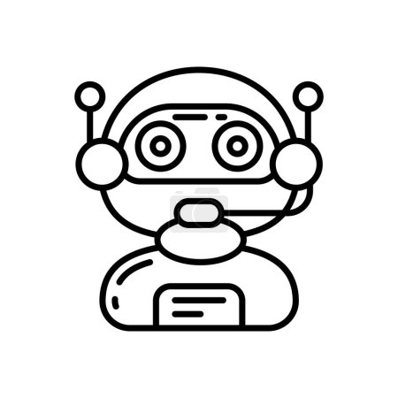 Illustration for Advanced AI Assistant icon in vector. Logotype - Royalty Free Image