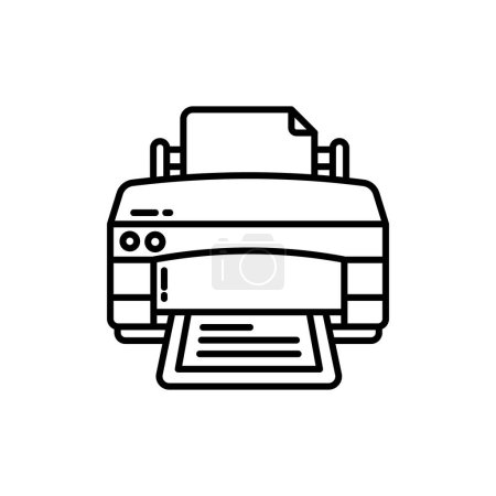 Ilustración de Icono de impresora en vector. Logotipo - Imagen libre de derechos