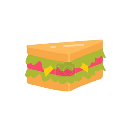 Téléchargez les illustrations : Icône sandwich dans le vecteur. logotype - en licence libre de droit