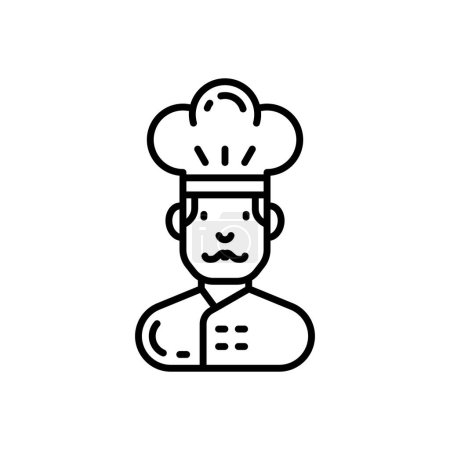 Illustration for Chef icon in vector. Logotype - Royalty Free Image