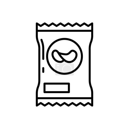 Téléchargez les illustrations : Icône Snacks dans le vecteur. Logotype - en licence libre de droit
