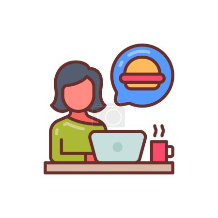 Ilustración de Icono de servicio al cliente en vector. Logotipo - Imagen libre de derechos