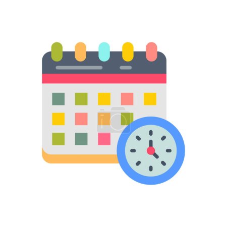 Illustration for Schedule icon in vector. Logotype - Royalty Free Image