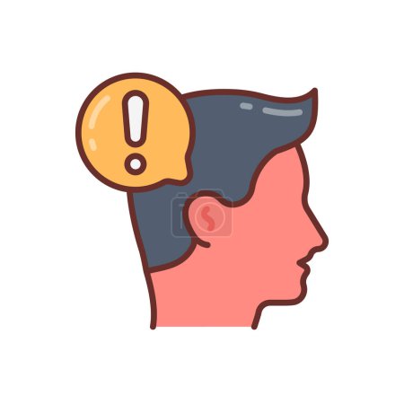 Illustration for Critical Thinking icon in vector. Logotype - Royalty Free Image