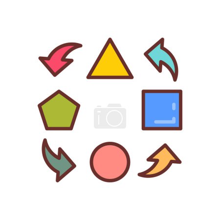 Illustration for Adaptability icon in vector. Logotype - Royalty Free Image