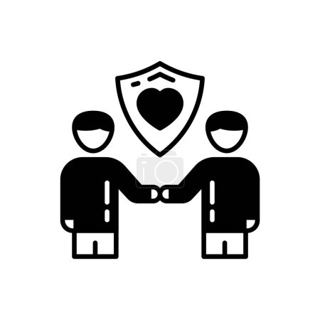 Ilustración de Trust icon in vector. Logotype - Imagen libre de derechos