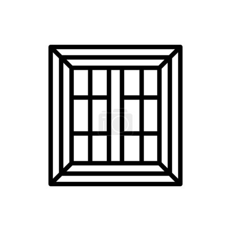 Ilustración de Icono de ventana en vector. Logotipo - Imagen libre de derechos