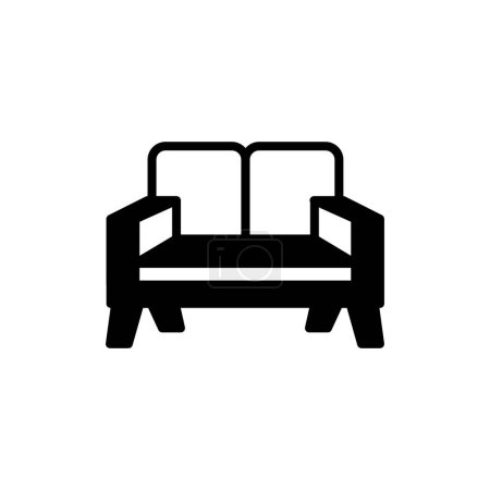Illustration for Love seat icon in vector. Logotype - Royalty Free Image