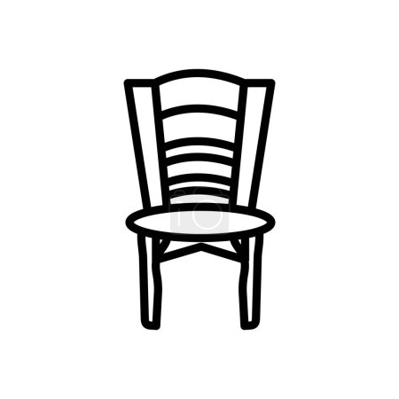 Illustration for Dining Chair icon in vector. Logotype - Royalty Free Image