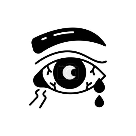 Illustration for Conjunctivitis icon in vector. Logotype - Royalty Free Image