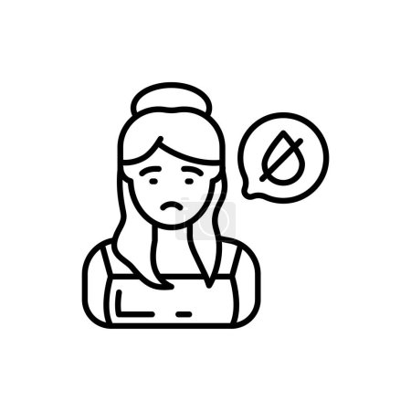 Ilustración de Icono de deshidratación en vector. Logotipo - Imagen libre de derechos