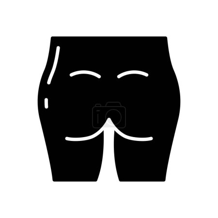 Illustration for Buttock icon in vector. Logotype - Royalty Free Image