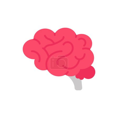 Illustration for Brain icon in vector. Logotype - Royalty Free Image