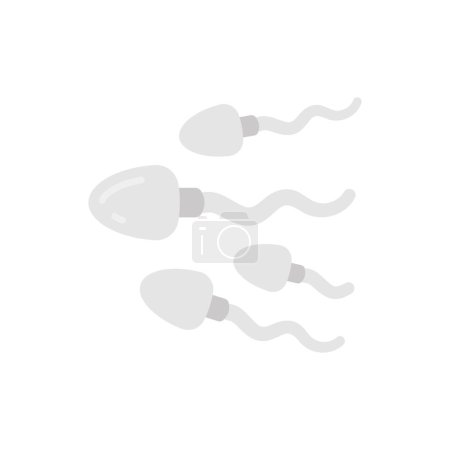 Ilustración de Icono de espermatozoides en vector. Logotipo - Imagen libre de derechos