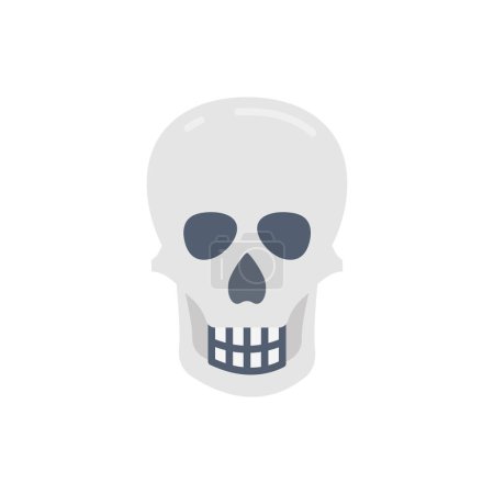 Illustration for Skull icon in vector. Logotype - Royalty Free Image
