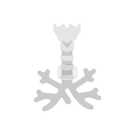 Illustration for Trachea icon in vector. Logotype - Royalty Free Image