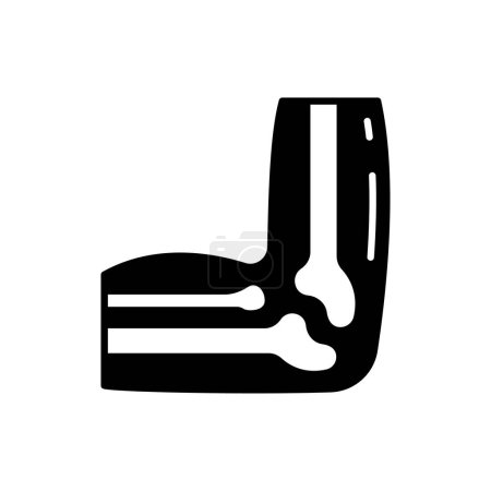 Ilustración de Codo icono de hueso en el vector. Logotipo - Imagen libre de derechos