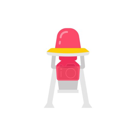 Illustration for Baby Chair icon in vector. Logotype - Royalty Free Image