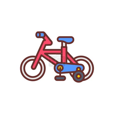 Ilustración de Icono de bicicleta en vector. Logotipo - Imagen libre de derechos