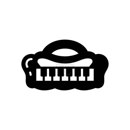 Ilustración de Icono de piano en vector. Logotipo - Imagen libre de derechos