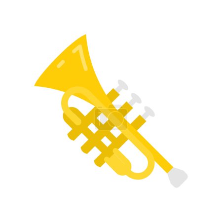 Illustration for Trumpet icon in vector. Logotype - Royalty Free Image
