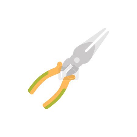 Illustration for Needle Pliers icon in vector. Logotype - Royalty Free Image