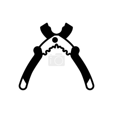 Illustration for Wire Strippers icon in vector. Logotype - Royalty Free Image