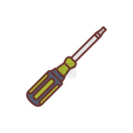 Illustration for Robertson screwdrivers icon in vector. Logotype - Royalty Free Image