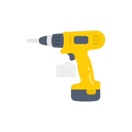 Illustration for Power Drill icon in vector. Logotype - Royalty Free Image