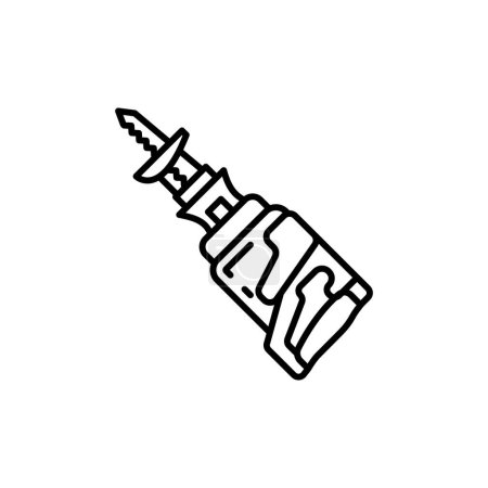 Ilustración de Icono de sierra alternativa en vector. Logotipo - Imagen libre de derechos