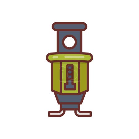 Ilustración de Lockout Establecer icono en el vector. Logotipo - Imagen libre de derechos