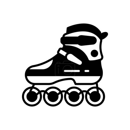 Illustration for Roller Blade icon in vector. Logotype - Royalty Free Image