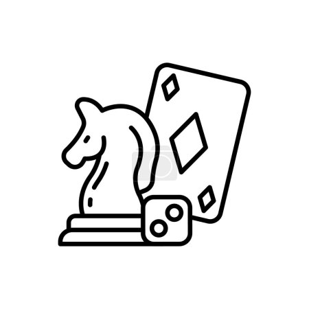 Brettspiele-Symbol im Vektor. Logotyp