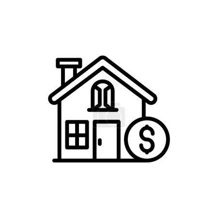 Illustration for Home Buying icon in vector. Logotype - Royalty Free Image