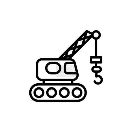 Illustration for Construction Crane icon in vector. Logotype - Royalty Free Image