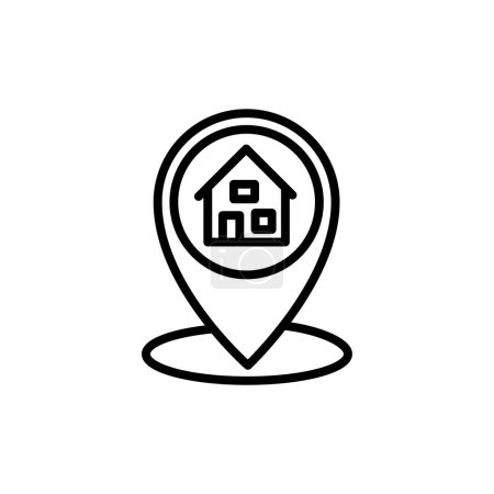 Ilustración de Icono de ubicación en vector. Logotipo - Imagen libre de derechos