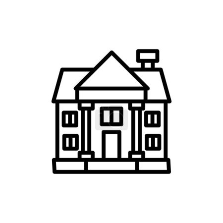Illustration for Mansion icon in vector. Logotype - Royalty Free Image