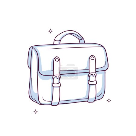 Illustration for Hand drawn briefcase. Doodle Sketch Vector Illustration - Royalty Free Image