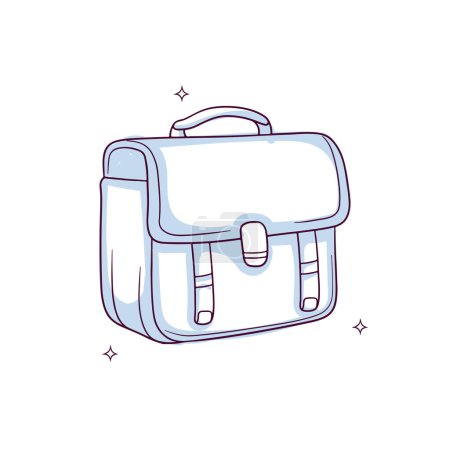 Illustration for Hand drawn briefcase. Doodle Sketch Vector Illustration - Royalty Free Image