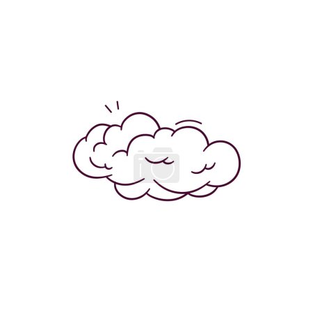 Ilustración de Ilustración dibujada a mano del icono de nube. Doodle Vector Sketch Ilustración - Imagen libre de derechos