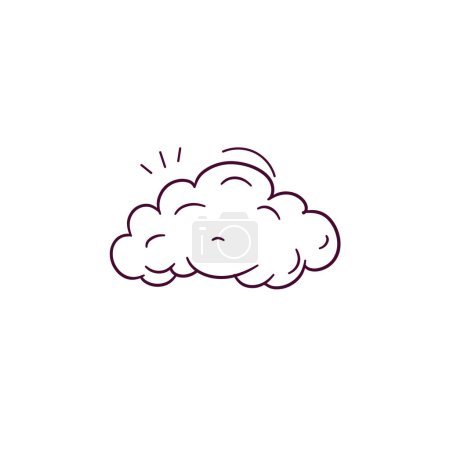 Ilustración de Ilustración dibujada a mano del icono de nube. Doodle Vector Sketch Ilustración - Imagen libre de derechos