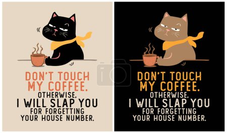 Gato y café - amante de los gatos