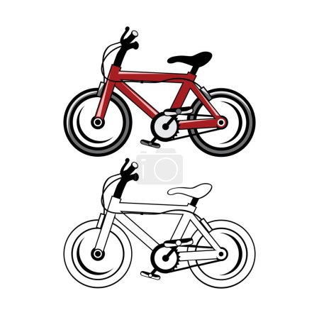 Illustration for Bicycle Cartoon Design Illustration - Royalty Free Image