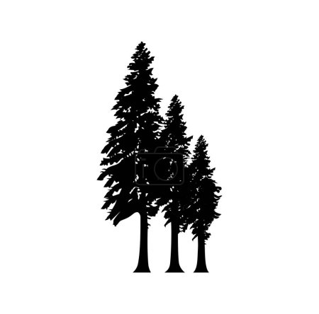 Diseño del árbol del pino Ilustración vector eps formato, adecuado para sus necesidades de diseño, logotipo, ilustración, animación, etc.