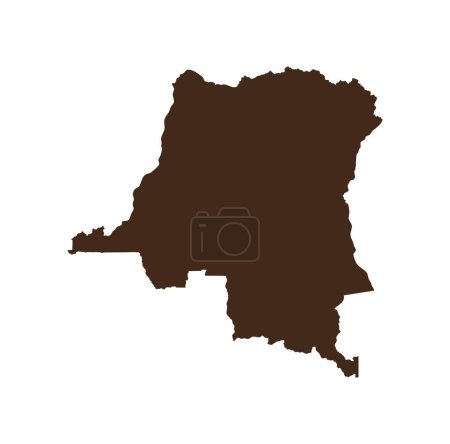 Congo Island Map Design Illustration vectoriel eps format, adapté à vos besoins de conception, logo, illustration, animation, etc..