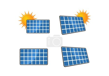 Ilustración de Diseño del panel de células solares Ilustración vector eps formato, adecuado para sus necesidades de diseño, logotipo, ilustración, animación, etc.. - Imagen libre de derechos